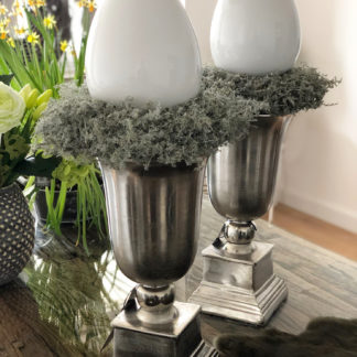 Osterei Glasei Osterdekoration Ostern Ei Anhänger Shabby Chic Deko Landhaus 6er