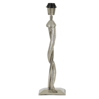 Lampenfuß Twist silber Horn Metall Alu Nickel sehr edel von der Marke Light & Living 40 cm