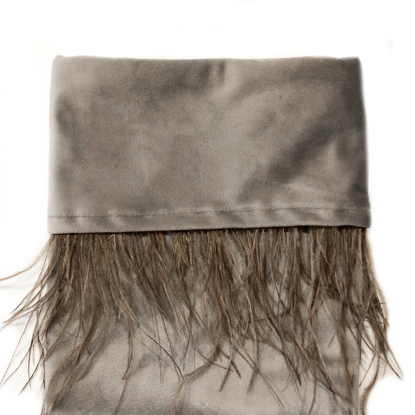 Nikolausstiefel Weihnachtsteifel Dekohänger Socke Weihnachtsstrumpf Samt in rosa taupe beige rot Bordeauxrot mit echten Federn Samtstiefel Samt Weihnachtsstiefel Kaminstiefel Samt Aufhänger Stiefel Nikolaus, Santa Claus Weihnachten Kamin