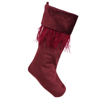 Nikolausstiefel Weihnachtsstiefel rosa rot taupe Dekohänger Socke Weihnachtsstrumpf Weihnachtssocke Samt in rosa taupe beige rot Bordeauxrot mit echten Federn Samtstiefel Samt Weihnachtsstiefel Kaminstiefel Samt Aufhänger Stiefel Nikolaus Santa Claus Weihnachten Kamin