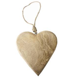 Herz Aufhänger Holz Shabby chic Herz Hänger Holz beige natur ein Herz schenken Liebe Herz Deko-Artikel Holzherz Herz