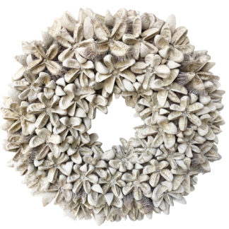 Kranz Naturkranz Dekokranz Blumenkranz beige weiß natur Shabby Chic aus Kartoos Blumen Sommerkranz Türkranz Blumenkranz Wandkranz Tischkranz weiß beige Kranz aus Blüten Dekolieblinge Dekoration