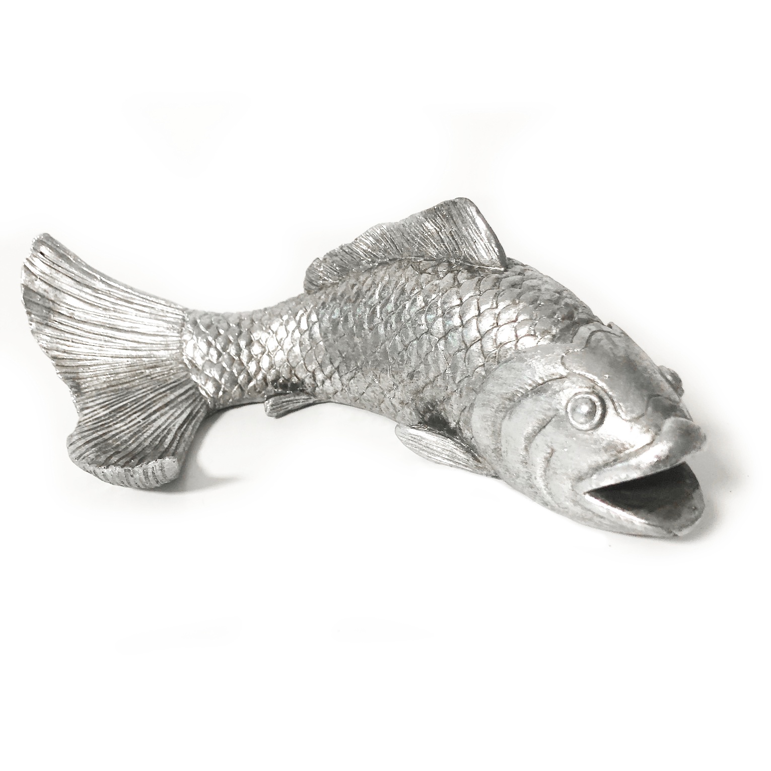 Deko Figur Fisch Silber Koi Karpfen Flourou Luxury Interior Design Art