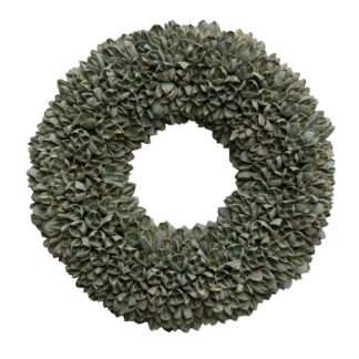 Kranz Naturkranz Türkranz Tischkranz Bakuli Frucht Wandkranz OLD GREEN grün Moos grün Bakuli Früchte Couronne Weihnachtskranz Dekoration Kranz edel