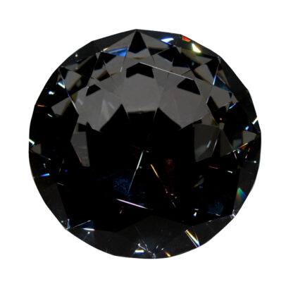 Kristall Diamant Deko Diamant schwarz smoke Diamant-facetten groß schwer Luxus funkelnder Diamant schwarz 12 cm Cor Mulder
