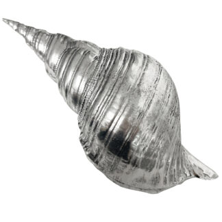 Deko Muscheln Nautilus silber antik zum Hinstellen oder Aufhängen Shell Sommerdekoration Maritim Mediterran Syltstil St.Tropez Sommer Strand Muscheln Meer