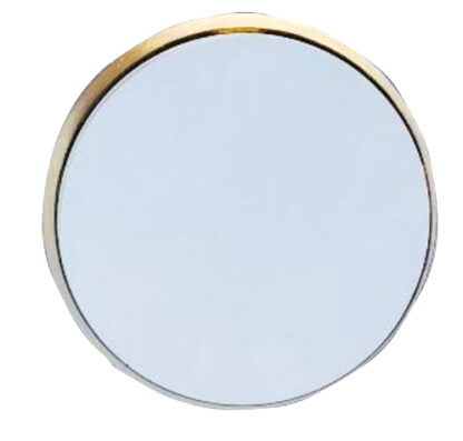 Spiegel Wandspiegel schwarz gold rund retro Vintage Stil boho Spiegel zum Aufhängen Metall