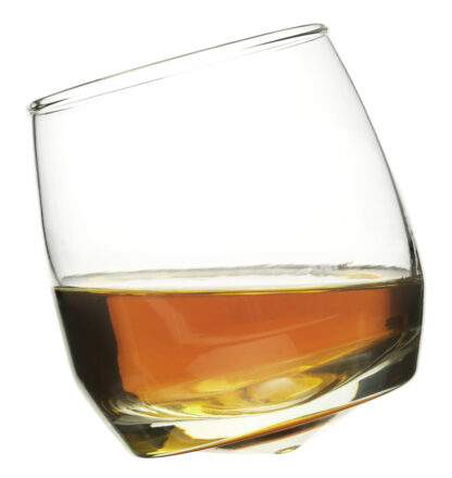 Whisky Glas Set 6 tlg rocking Bar abgerundeter Boden Set in Geschenkbox Bar-Utensilien Bargläser von Sagaform