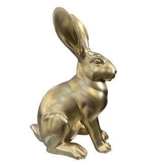 Osterhase Deko Hase gold sitzend edel Osterdekoration gold 40 cm Ostern Rabbit