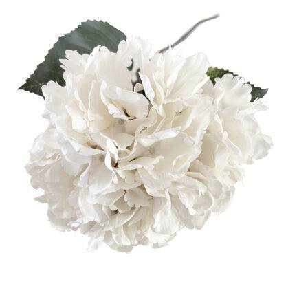 Dekoblume Hortensie weiß creme off white edel 72 cm Blumendekoration Deko Frühling Blumenpracht Hortensien
