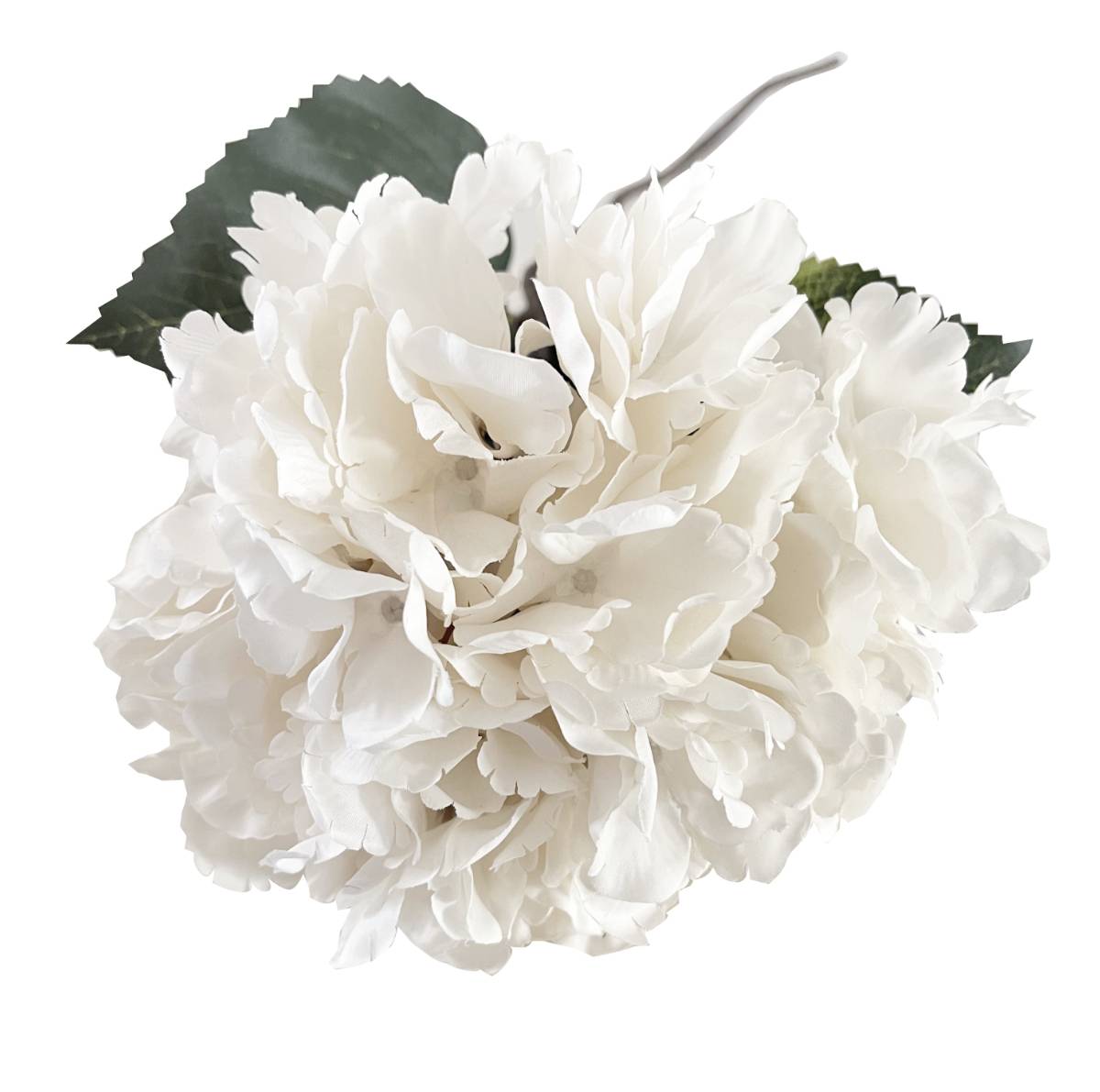 Interior & Art cm Flourou Design – Kunstblume off creme Hortensie 72 Luxury white weiß