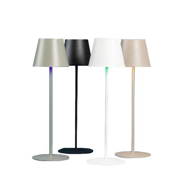 LED Tischleuchte weiß mit Farbwechsel dimmbar Touchsensor Akku 38 cm –  Flourou Luxury Interior Design & Art | Tischlampen