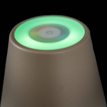 LED Tischleuchte Tischlampe taupe Farbwechsel mit Dimmfunktion per Touchsensor Tischlampe ohne Kabel mit USB-Ladekabel Licht für Innen und Außenbereich