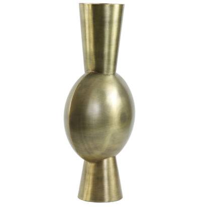 Deko Vase antik bronze gold Metall Metall Vase Blumenvase Tischdekoration Vase rund oval