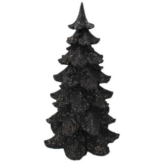 Deko Tannenbaum schwarz Glitter Weihnachtsbaum Christbaum schwarz edel Weihnachten Weihnachtsdekoration Weihnachtsschmuck Christmas Tree black Tanne schwarz
