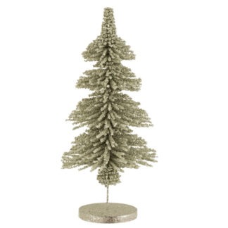 Deko Tannenbaum platnum gold 55 cm Kunststoff Eisen Deko Weihachtsbaum edel Weihnachtsdekoration