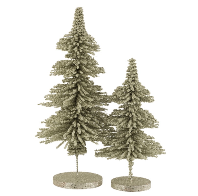 Deko Tannenbaum platnum gold 55 cm Kunststoff Eisen Deko Weihachtsbaum edel Weihnachtsdekoration