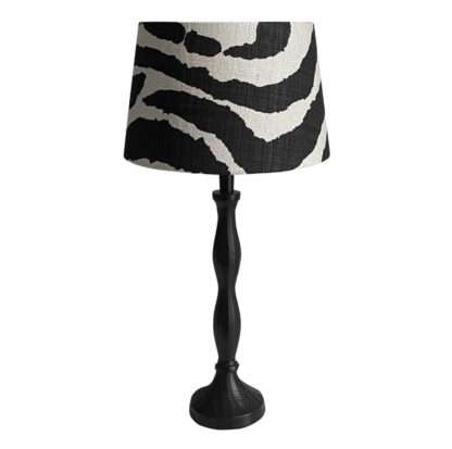 Lampenschirm schwarz weiß Zebra-Muster Leinenstoff Lampenschirm edel Licht Tischlampe schwarz weiß