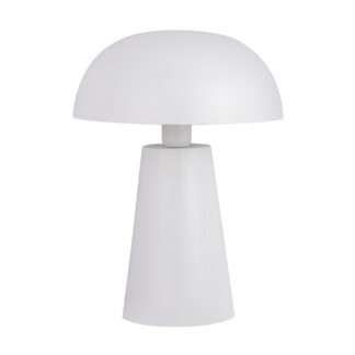 Tischlampe weiß modern mit rundem Lampenschirm Metall Licht Lichtquelle Lampe weiß Tischlampe weiß modern puristisch moderne Form