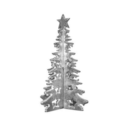 Deko Tannenbaum Weihnachtsbaum silber Aluminum zum -zusammenstecken Christbaum silber edel Weihnachten Weihnachtsdekoration Weihnachtsschmuck Christmas tree