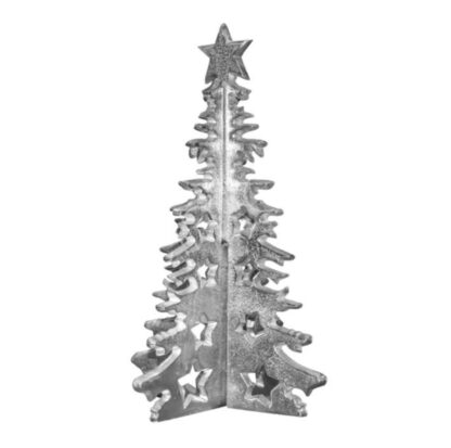 Deko Tannenbaum Weihnachtsbaum silber Aluminum zum -zusammenstecken Christbaum silber edel Weihnachten Weihnachtsdekoration Weihnachtsschmuck Christmas tree