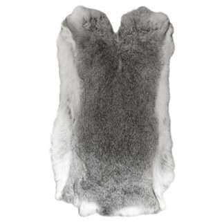 Hasenfell Naturfell Luxus Echt Fell Kaninchenfell grau weiß XL extra weich Luxus Fell
