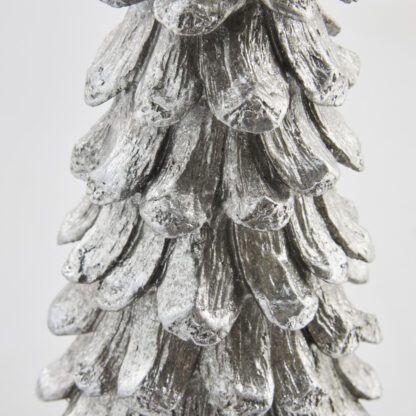 Deko Tannenbaum silber antik Weihnachtsbaum Christbaum silber antik auf Fuß edel Weihnachten Weihnachtsdekoration Weihnachtsschmuck Christmas Tanne silber Gracie Lene Bjerre