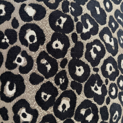 KISSEN LEOPARD MUSTER schwarz weiß gold HOCHWERTIG LEOPARDENKISSEN TIGERMOTIV PANTER KISSEN von steen design SAFARI STYLE DEKORATION LEOPARD Panther Animal Print