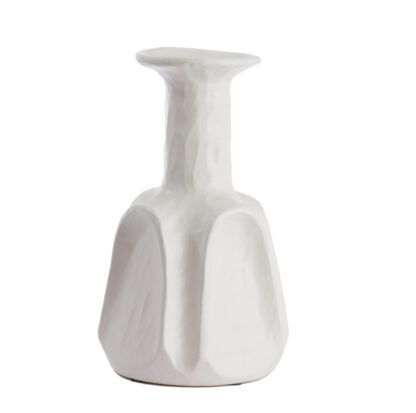 Vase weiß Keramik Amade Blumenvase weiß Dekovase Boho Vintage Stil von Light and Living