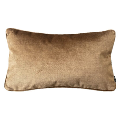 Kissen Samt bronze Kufper Rost Ton sehr edel 50x35 cm mit Inlett von Steen desgin Samtkissen gut kombinierbar unifarben