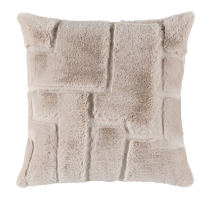 KISSEN WEBPELZ BEIGE CREME NATUR LUXUSKISSEN EXTRA WEICH TOVI 43 CM VON SCATTER BOX