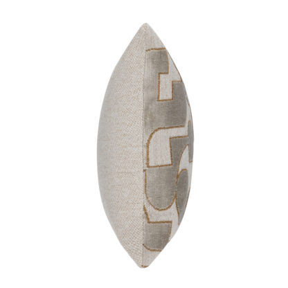 Kissen Sam Velour beige creme gold modern abstraktes Muster 43 cm von Scatter Box luxus Kissen edel
