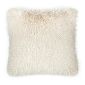 Kissen beige creme offwhite Kunstfell edel weich 43 cm von scatter box Luxuskissen