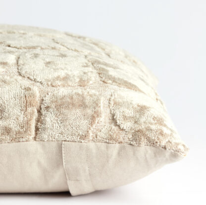 KISSEN SAMT BEIGE CREME TAUPE ZARAFI 45 CM VON LIGHT AND LIVING EDEL WEICH