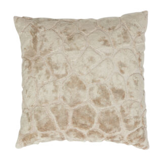 KISSEN SAMT BEIGE CREME TAUPE ZARAFI 45 CM VON LIGHT AND LIVING EDEL WEICH LUXUSKISSEN