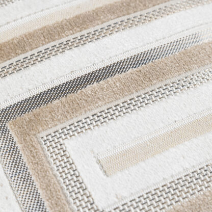 Kissen beige creme taupe modernes Design modernes Muster edel Luxus Kissen Austen 43 cm von scatter box