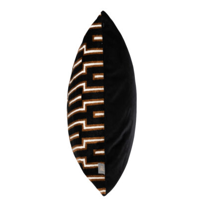 Kissen schwarz bronze Cognac Ton modernes Design edel Kissen Harrison 43 cm von scatter box