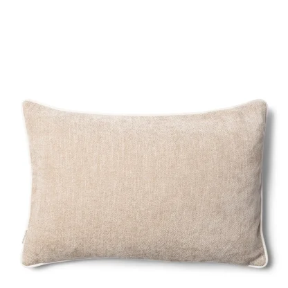 Kissen beige Riviera Maison Kissen Evora länglich 65x45 cm mit Aufschrift Riviera Maison Kissen edel handarbeit