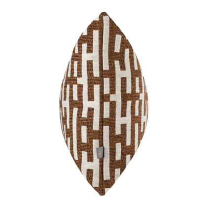 Kissen bronze cognac weiß modernes Design Hugo 43 cm von Scatter box edel geometroscjes modernes Kissen