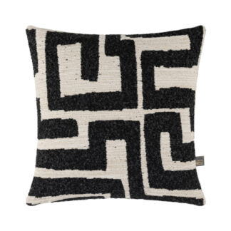 Kissen schwarz weiß modernes Design Kissen Zephyr von scatter box edel modern geometriscjes Design