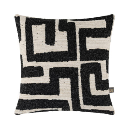 Kissen schwarz weiß modernes Design Kissen Zephyr von scatter box edel modern geometriscjes Design