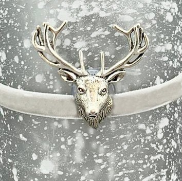 Teelicht Teelichthalter Hirsch Hirschgeweih silber Bauernsilber edel