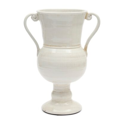 Vase beige weiß Keramik Chalice von Riviera Maison edel aus Keramik sehr schwer edel DEkovase Blumenvase Amphorenvase