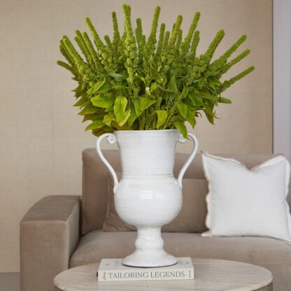 Vase beige weiß Keramik Chalice von Riviera Maison edel aus Keramik sehr schwer edel DEkovase Blumenvase Amphorenvase 50 cm Hoch