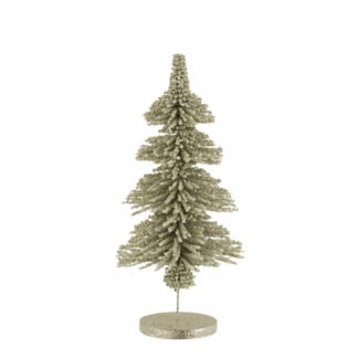 Deko Tannenbaum platnum gold 40 cm Kunststoff Eisen Deko Weihachtsbaum edel Weihnachtsdekoration