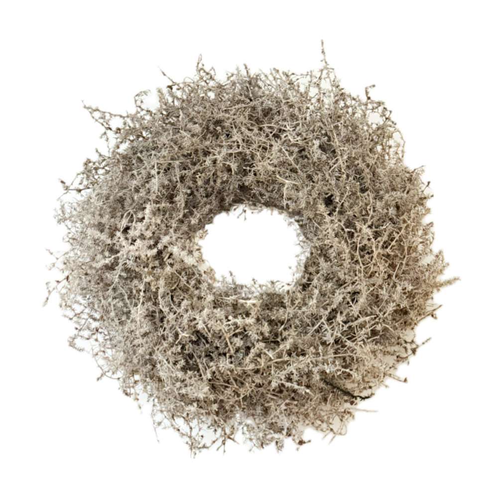 Kranz Naturkranz Asparagus beige light brown gewachst 35 cm – Flourou Luxury Interior Design & Art