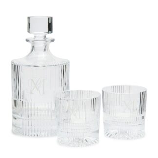 Riviera Maison Whisky-Set Enjoy the Moment 3teilig 2 x Whiskygläser und 1x Karaffe edel