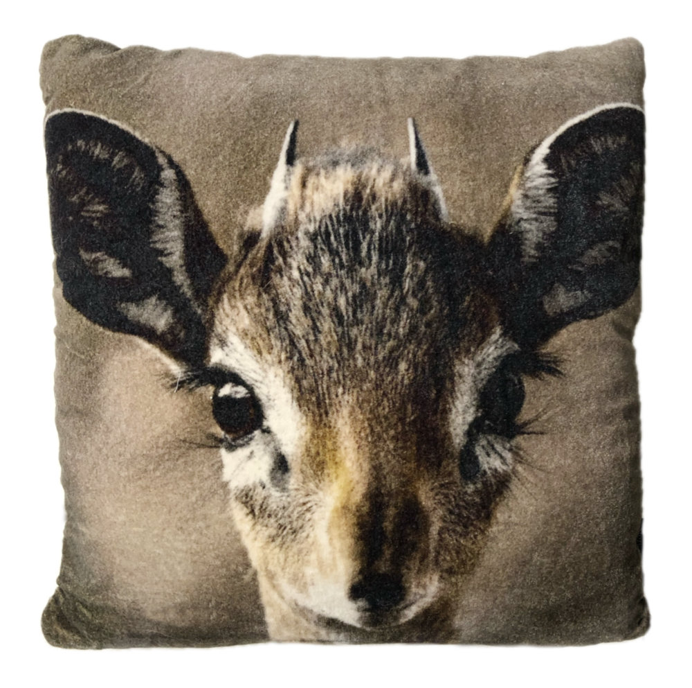 Deko-Kissen Rehkitz Reh 45 cm Samt weich mars and more