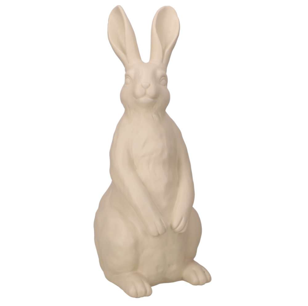 Dekohase Osterhase beige stehend 51 cm XL groß edel Ostern Osterdekoration