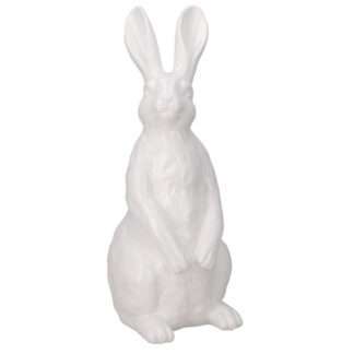 Dekohase Osterhase weiß stehend 51 cm XL groß edel Ostern Osterdekoration